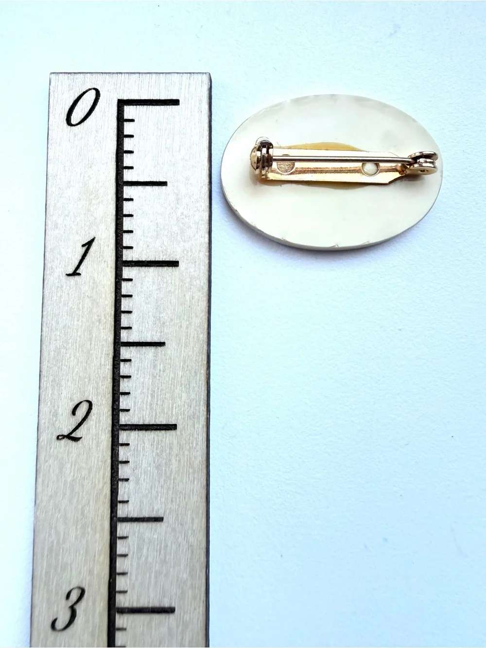 Nautical Ship on the Sea Brooch Pin Woman’s Mens Unisex Jewelry Bone White Color